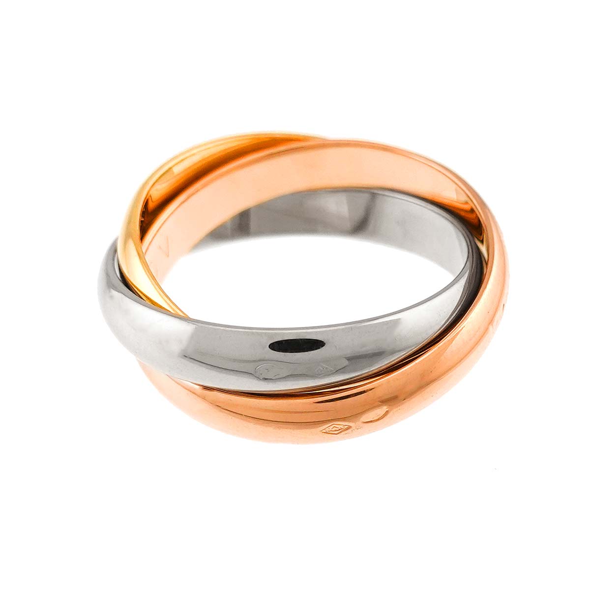 Trinity MM Ring 18K YG WG PG 750 Size52 5.75-6(US)