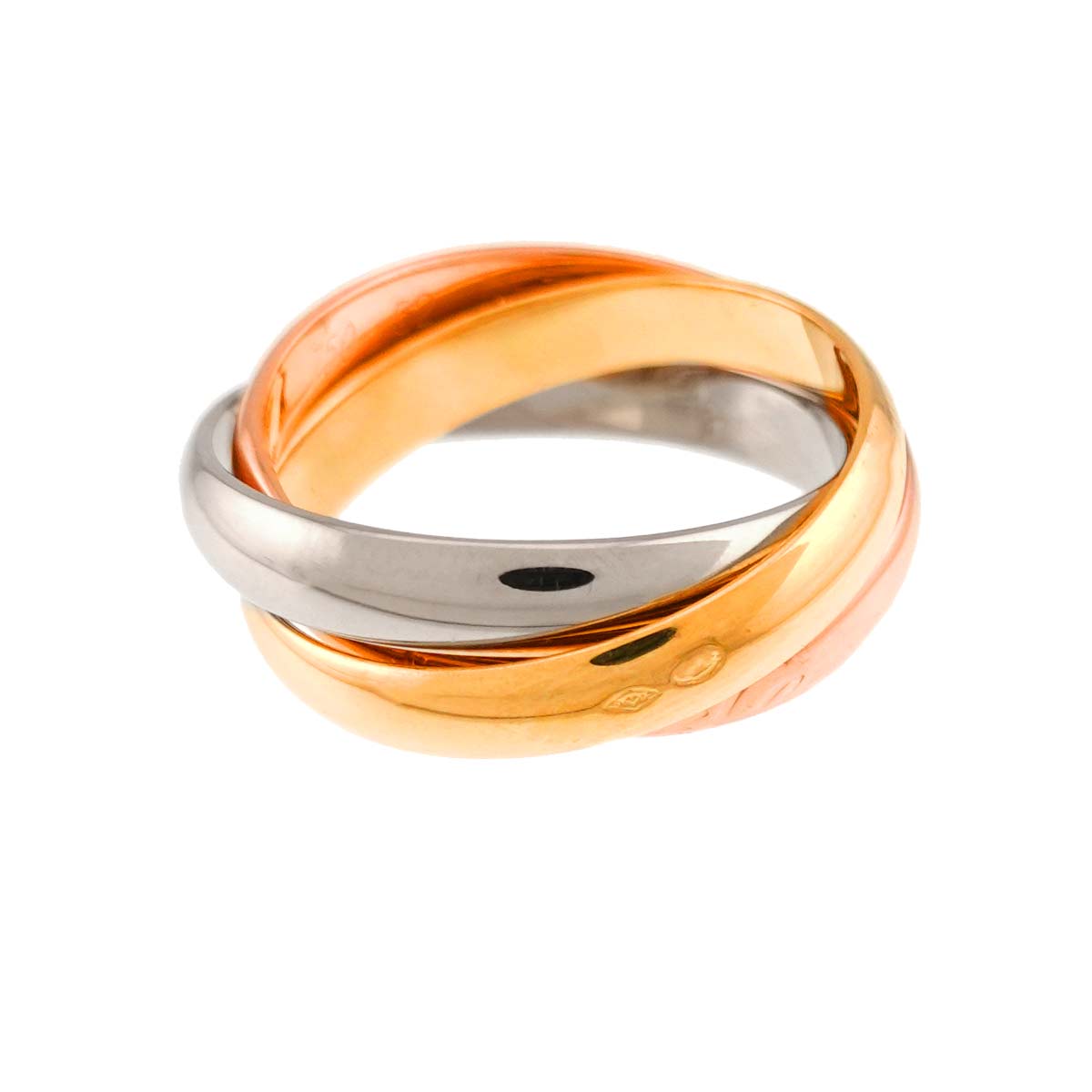 Trinity MM Ring 18K YG WG PG 750 Size52 5.75-6(US)
