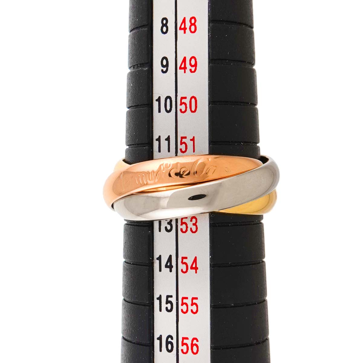 Trinity MM Ring 18K YG WG PG 750 Size52 5.75-6(US)