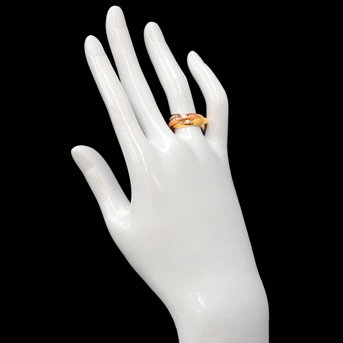 Trinity MM Ring 18K YG WG PG 750 Size52 5.75-6(US)