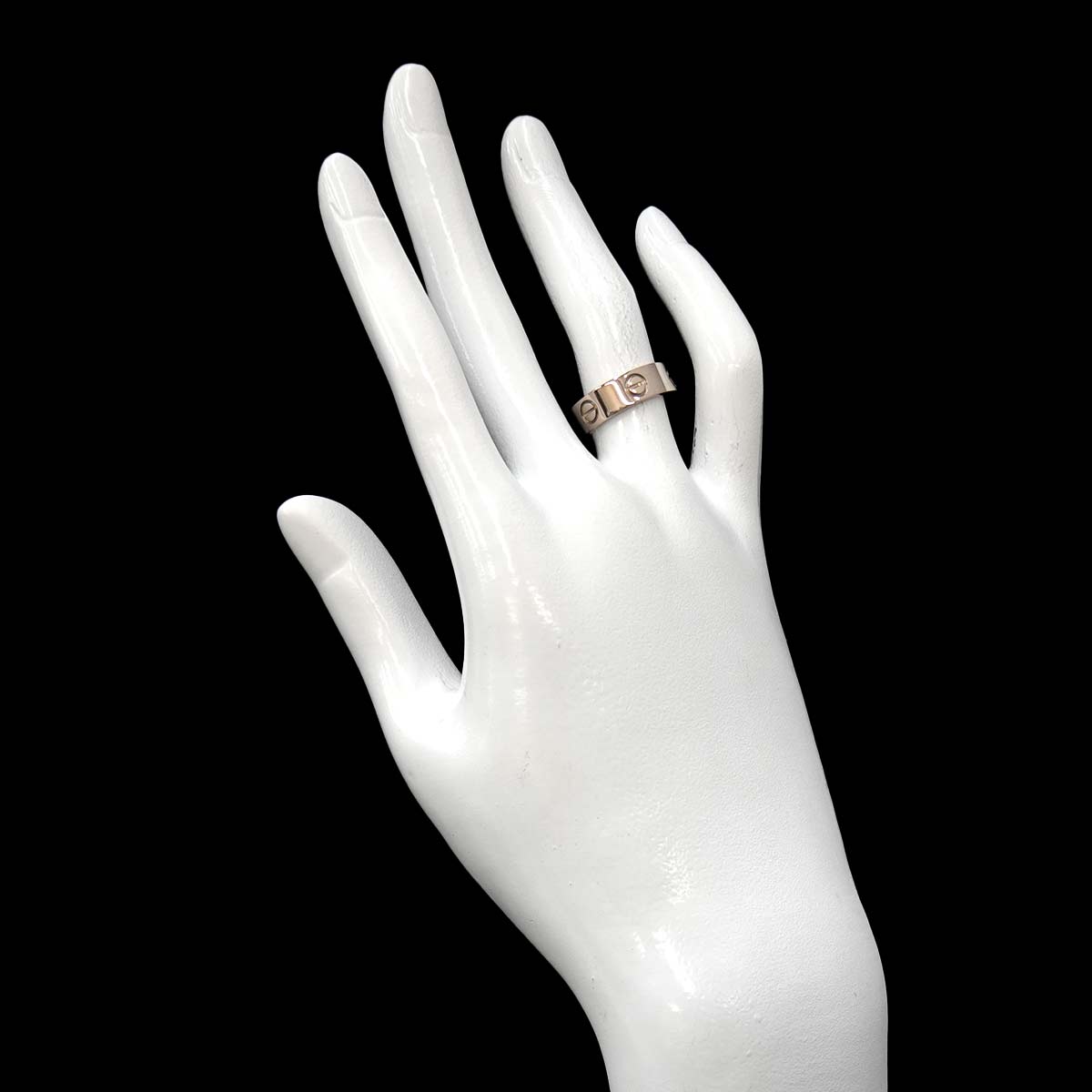 Love Ring 18K White Gold 750 size50 4.75-5(US)