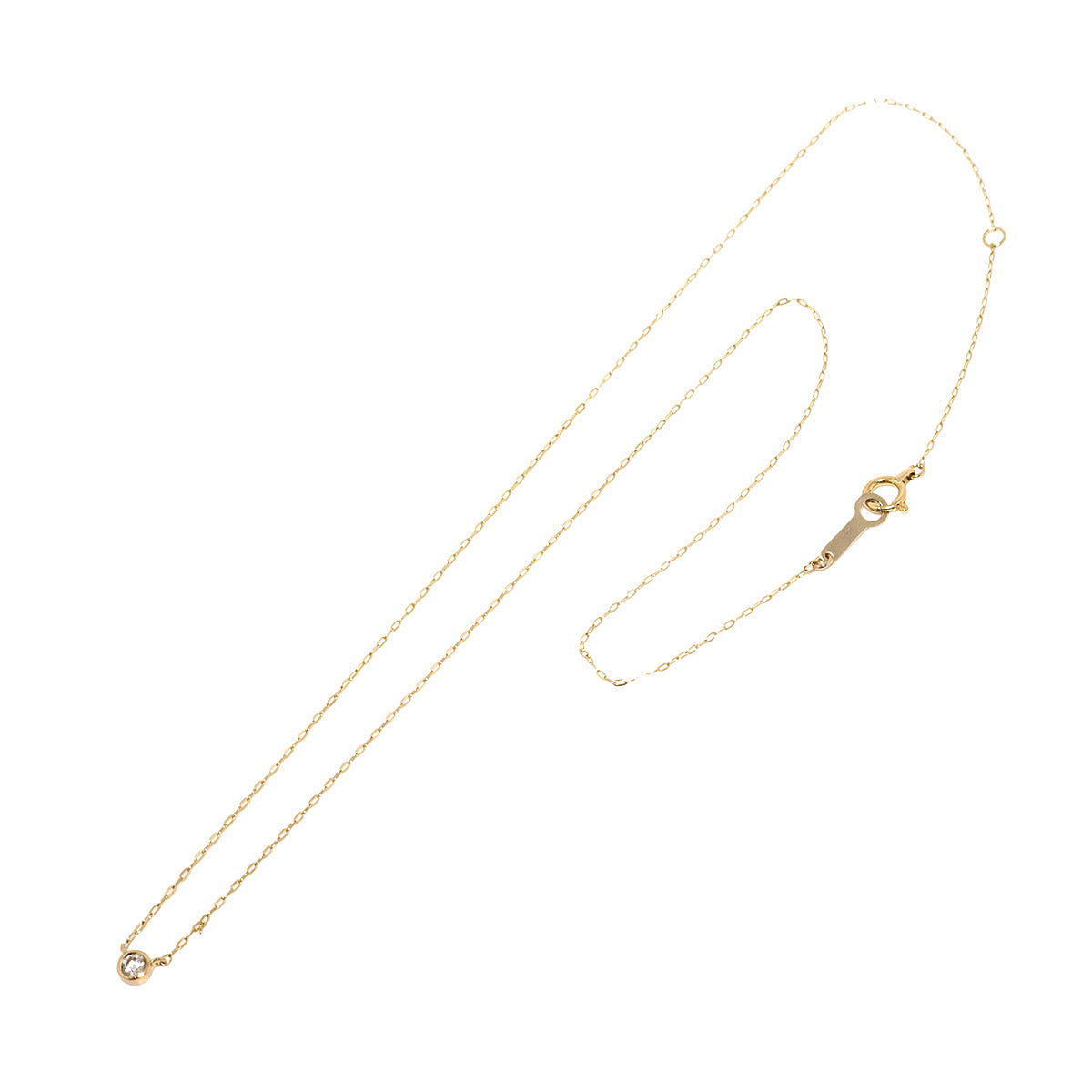 Diamond Necklace 18K Pink Gold 750