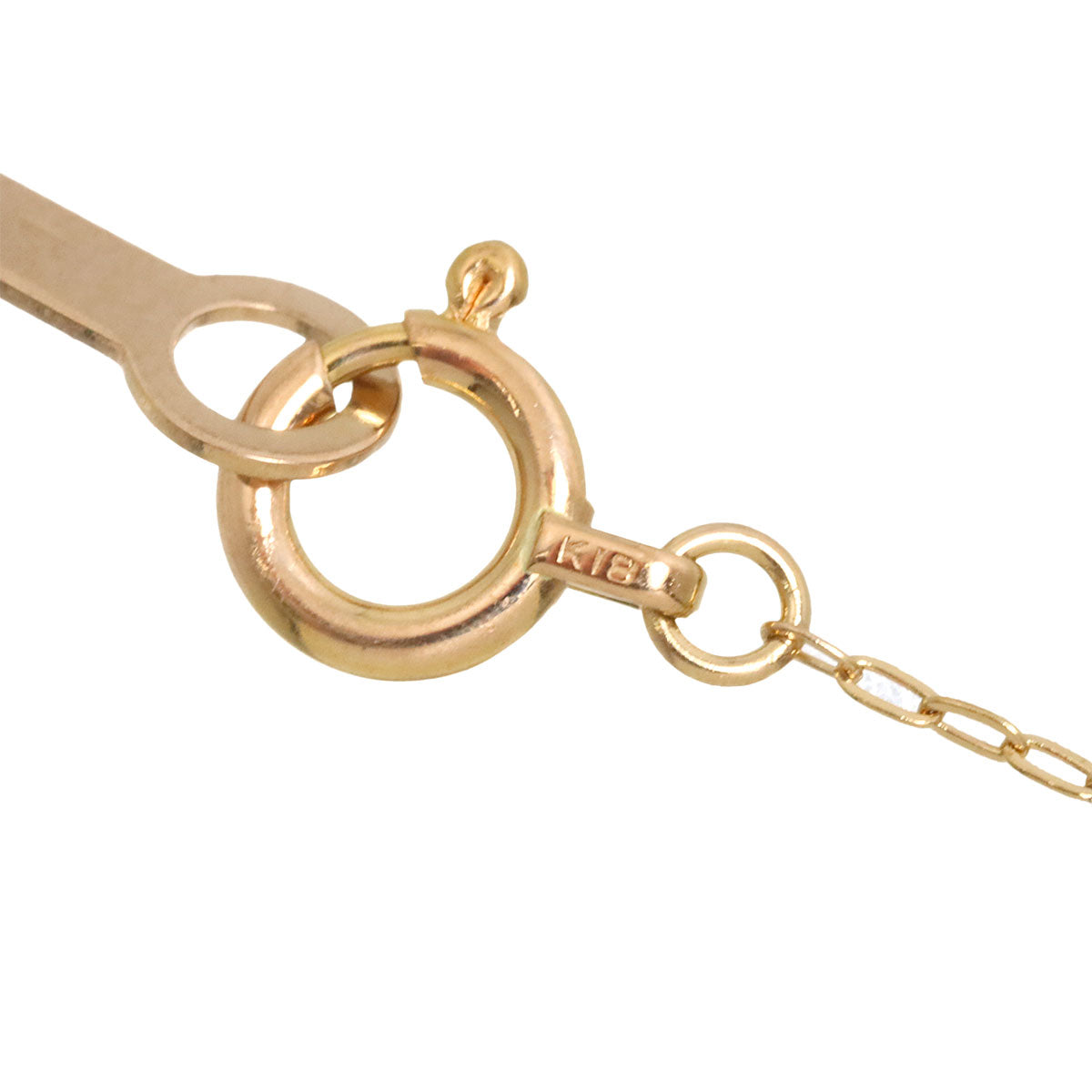 Diamond Necklace 18K Pink Gold 750