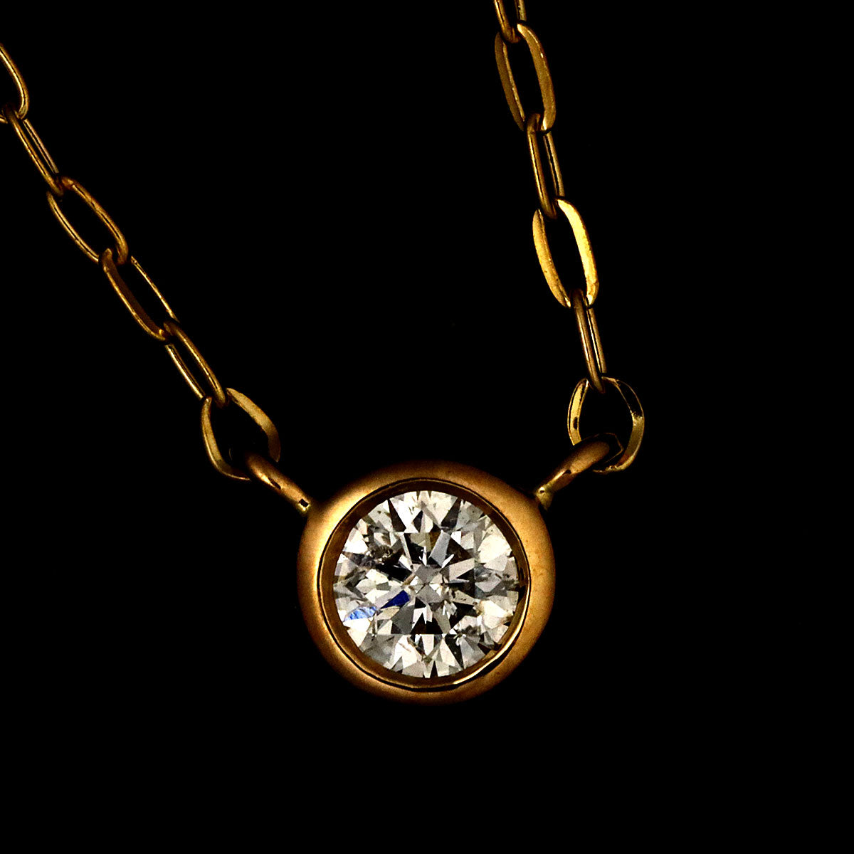 Diamond Necklace 18K Pink Gold 750
