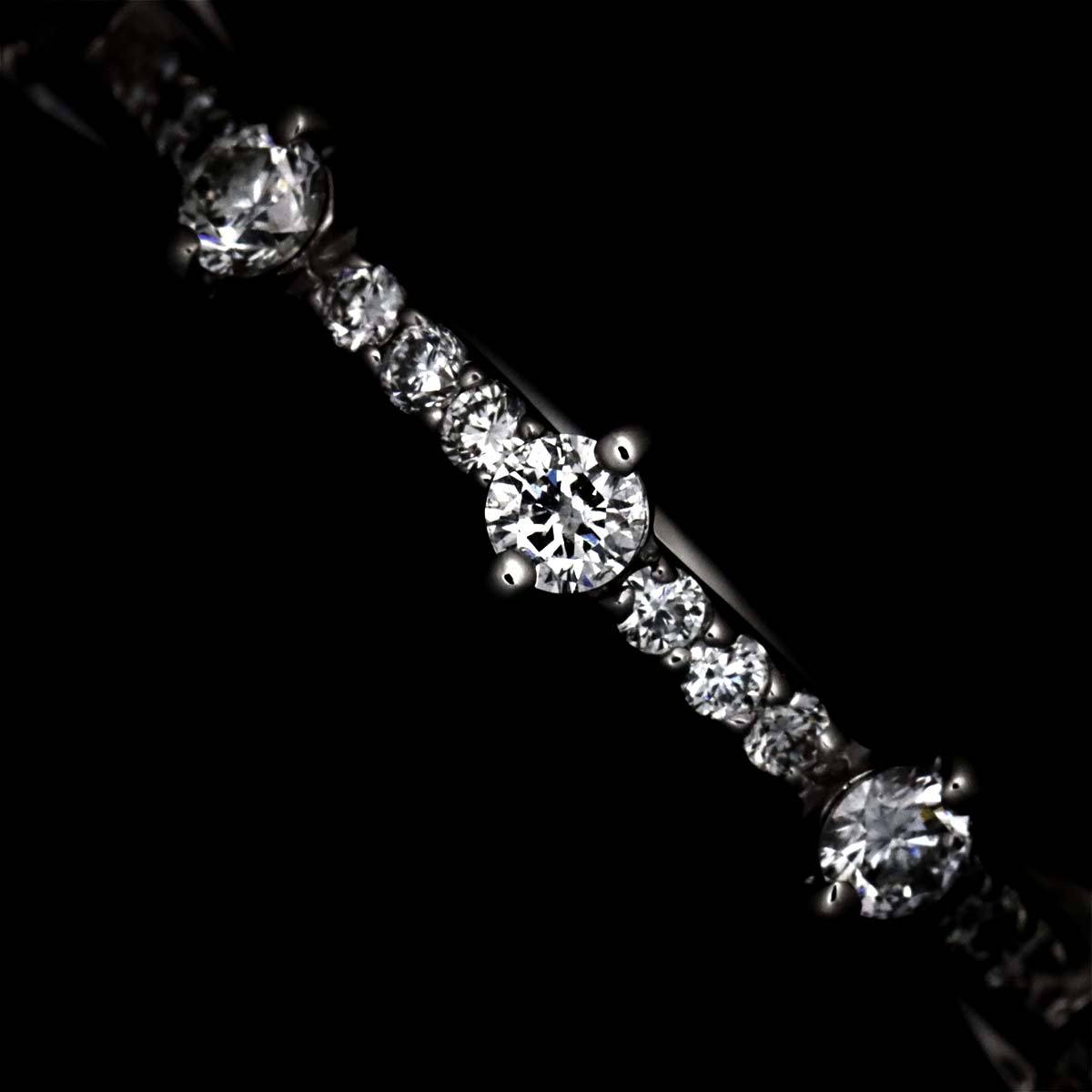 Diamond 0.31ct Ring 18K WG 750 Size4.5(US)