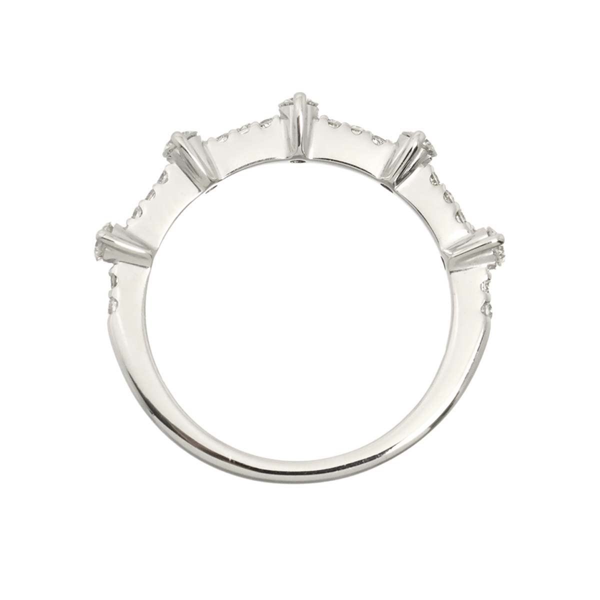Diamond 0.31ct Ring 18K WG 750 Size4.5(US)