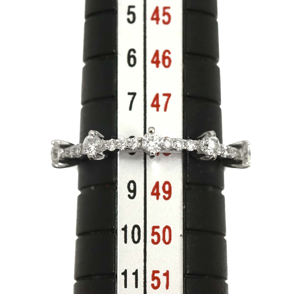 Diamond 0.31ct Ring 18K WG 750 Size4.5(US)
