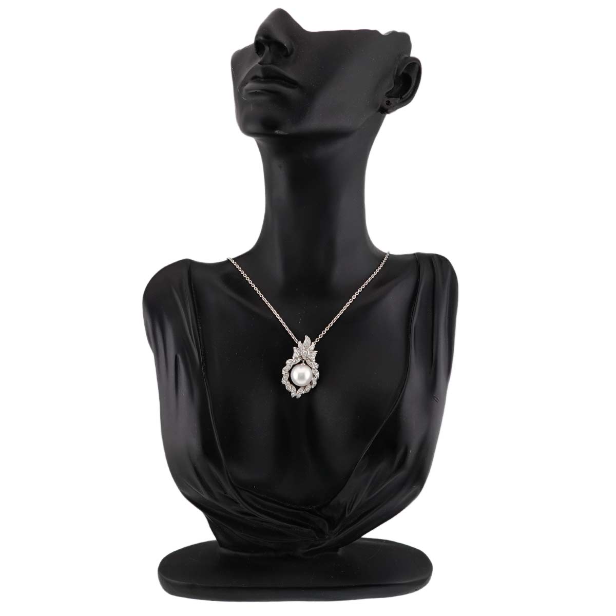 South Sea pearl 12.2mm Diamond 1.06ct Necklace Pt
