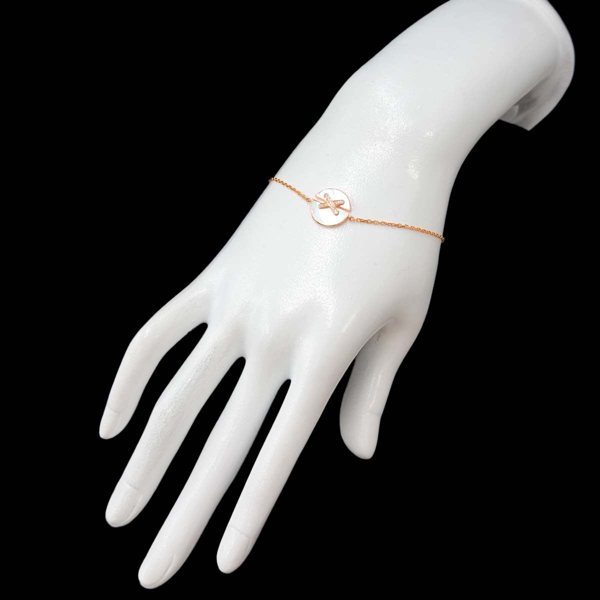 Jeux de Liens Harmony MOP Diamond Bracelet 18K Pink Gold 750