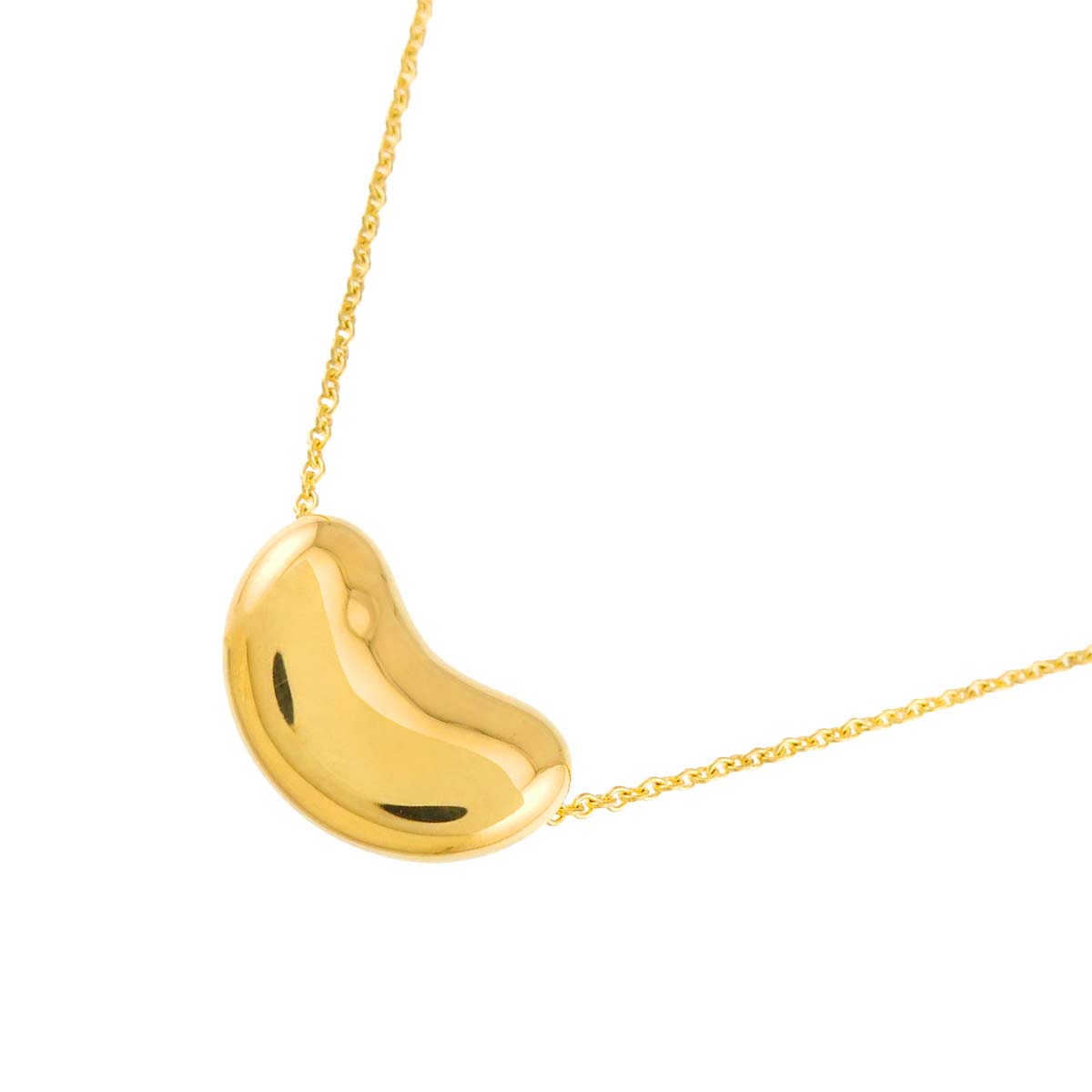 Bean Necklace 18K Yellow Gold 750