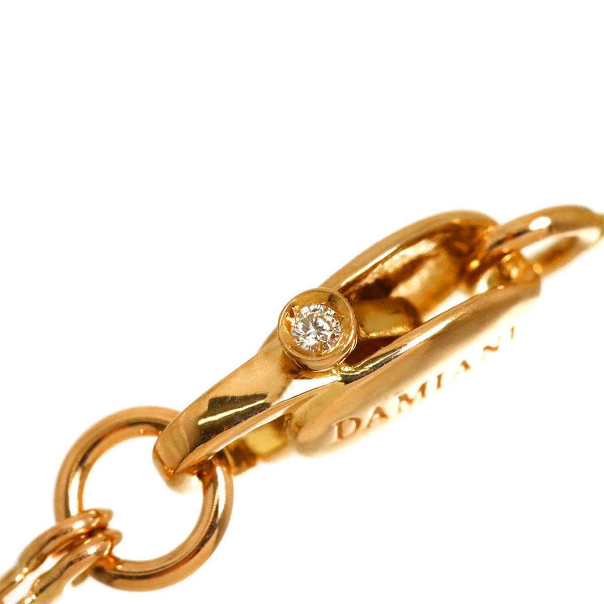 D-SIDE Onyx Diamond Necklace 18K Pink Gold 750
