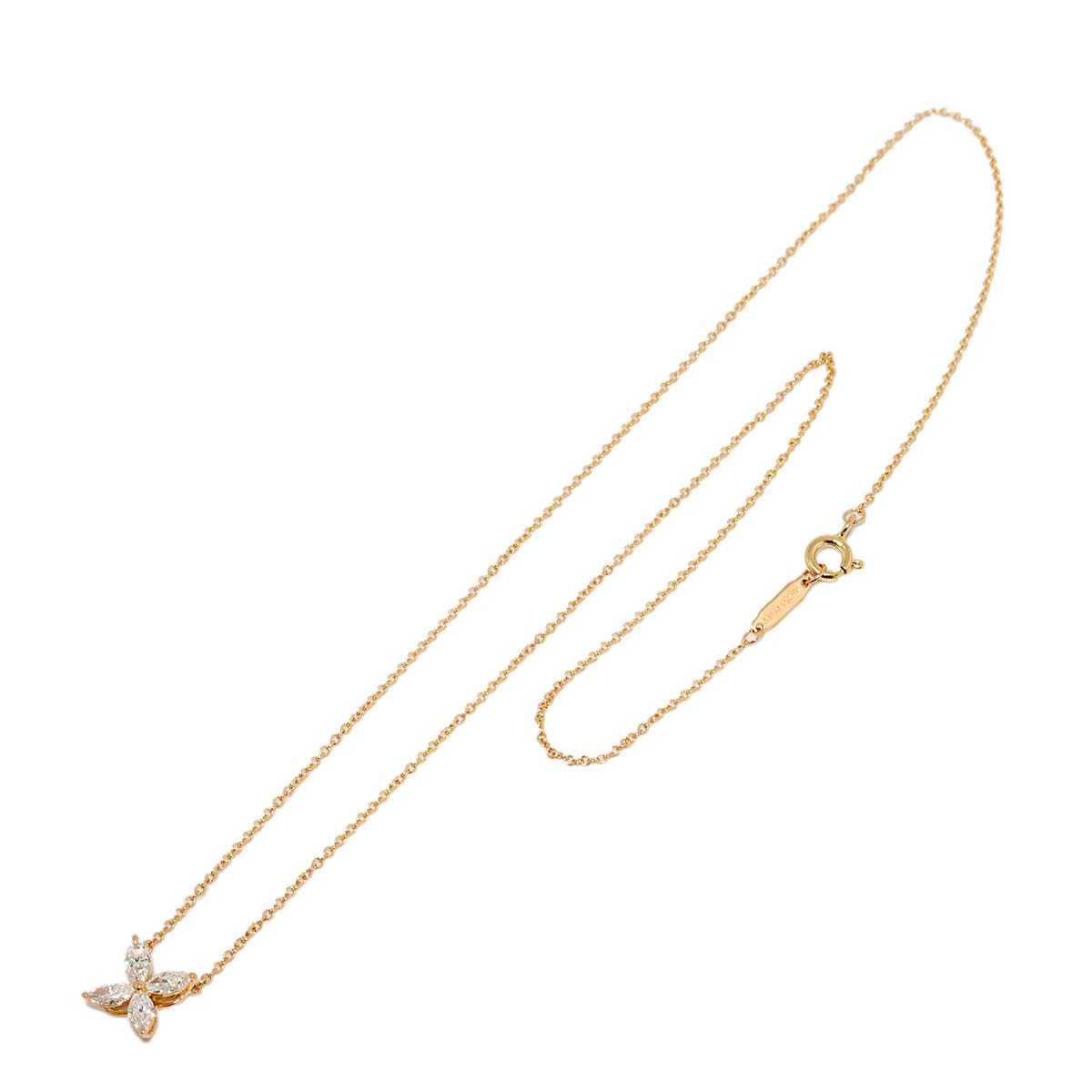 Victoria MM Diamond Necklace 18K Pink Gold 750