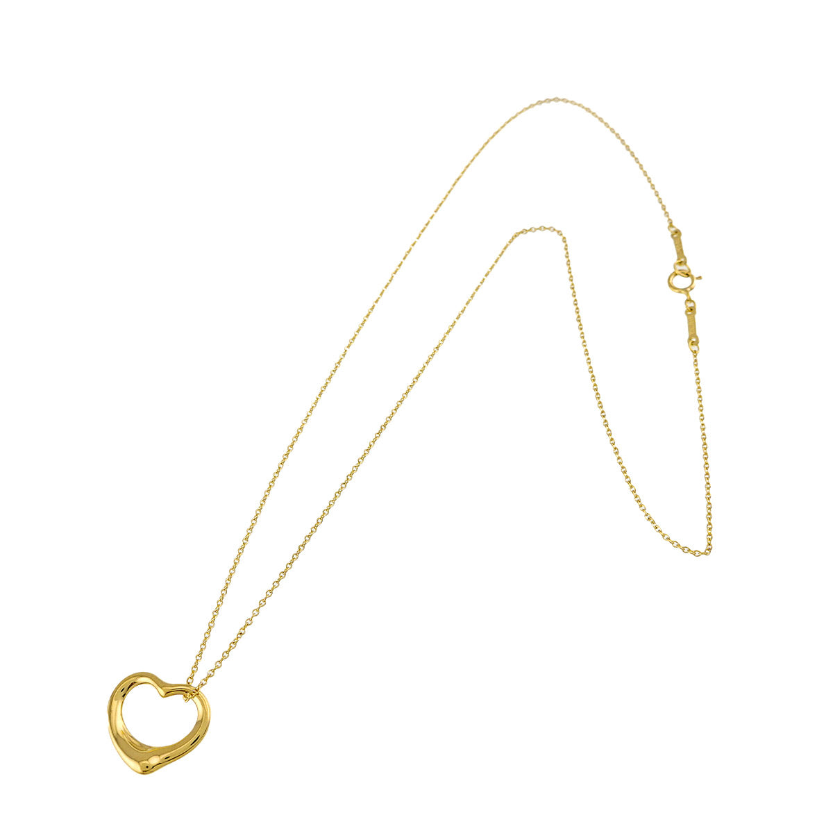 Open Heart Necklace 18K Yellow Gold 750