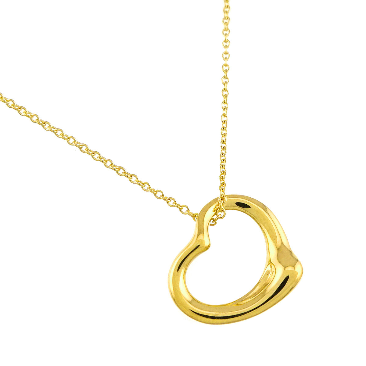 Open Heart Necklace 18K Yellow Gold 750