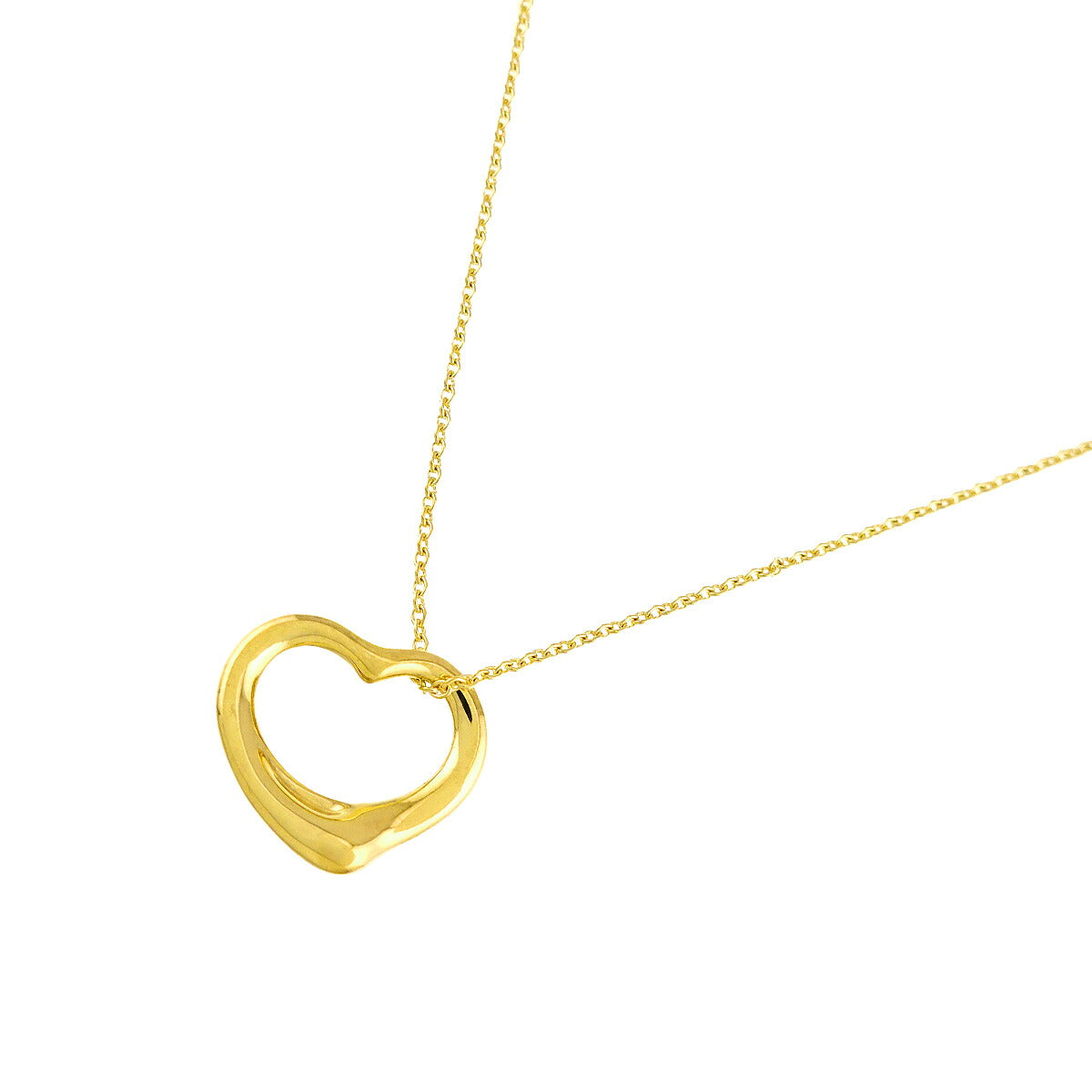 Open Heart Necklace 18K Yellow Gold 750