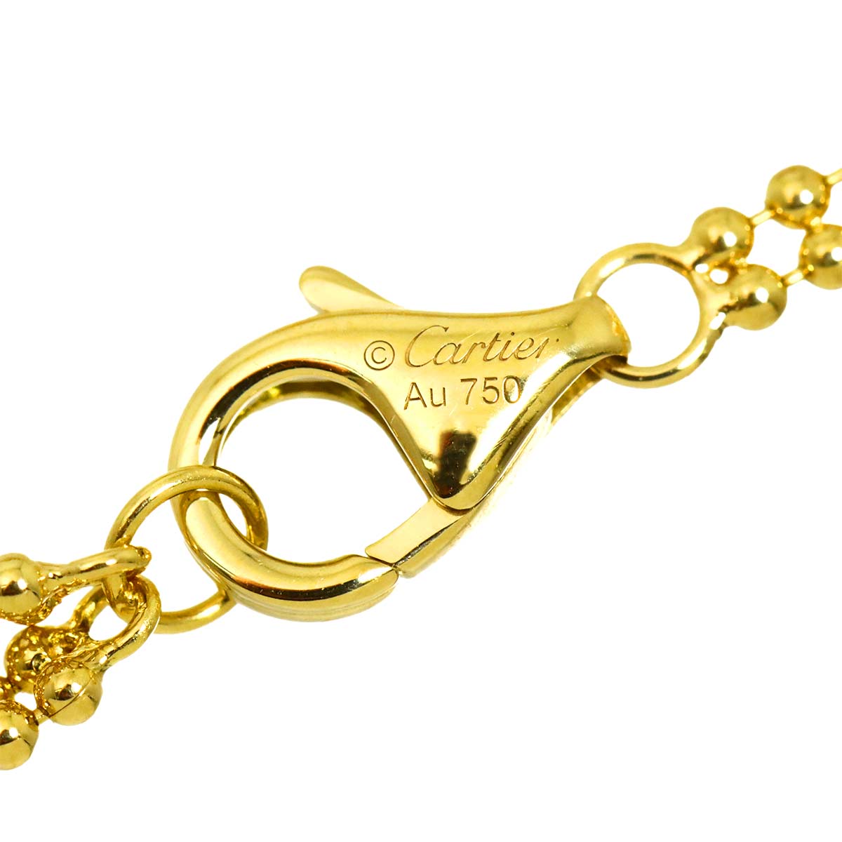 Trinity Pave Diamond Necklace 18K YG WG PG 750