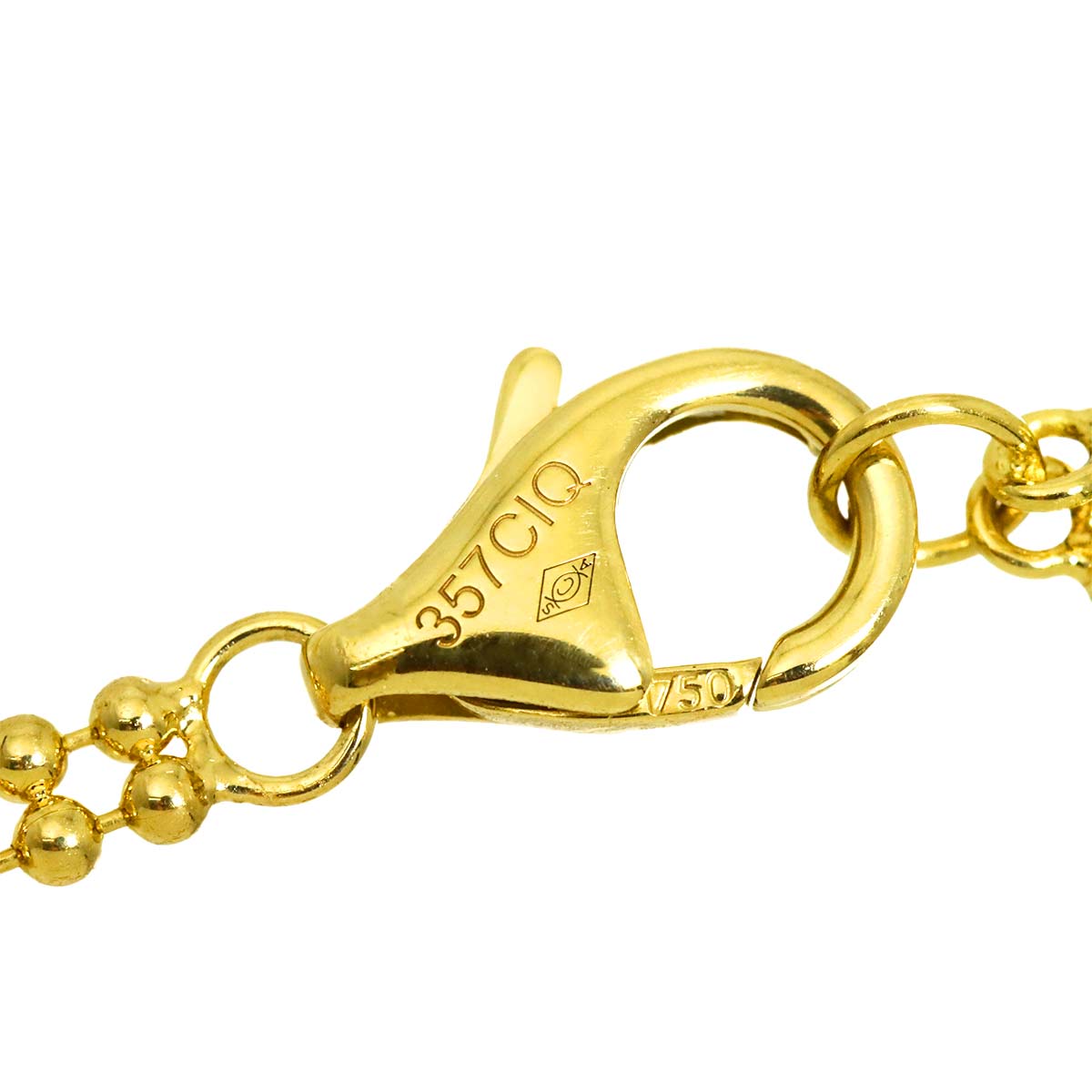 Trinity Pave Diamond Necklace 18K YG WG PG 750