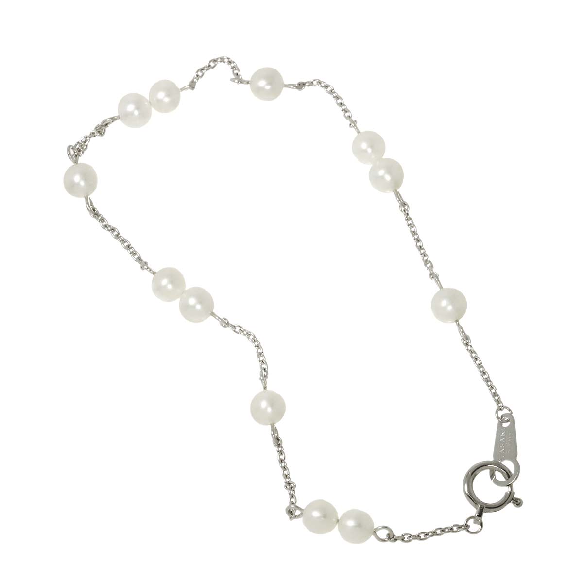 Baby Pearl 4.2-4.0mm Bracelet 18K White Gold 750