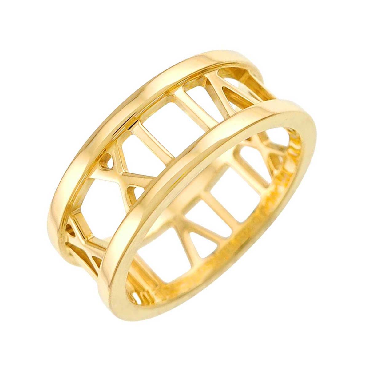 Atlas Ring 18K K18 YG 750 size4.5-4.75(US)