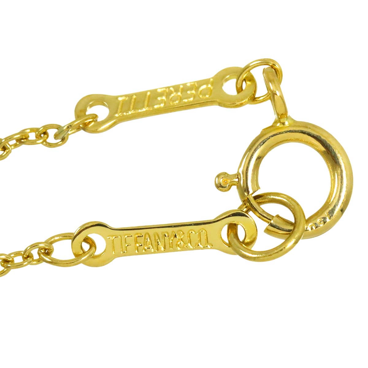 Teardrop Pave diamond Necklace 18K Yellow Gold 750