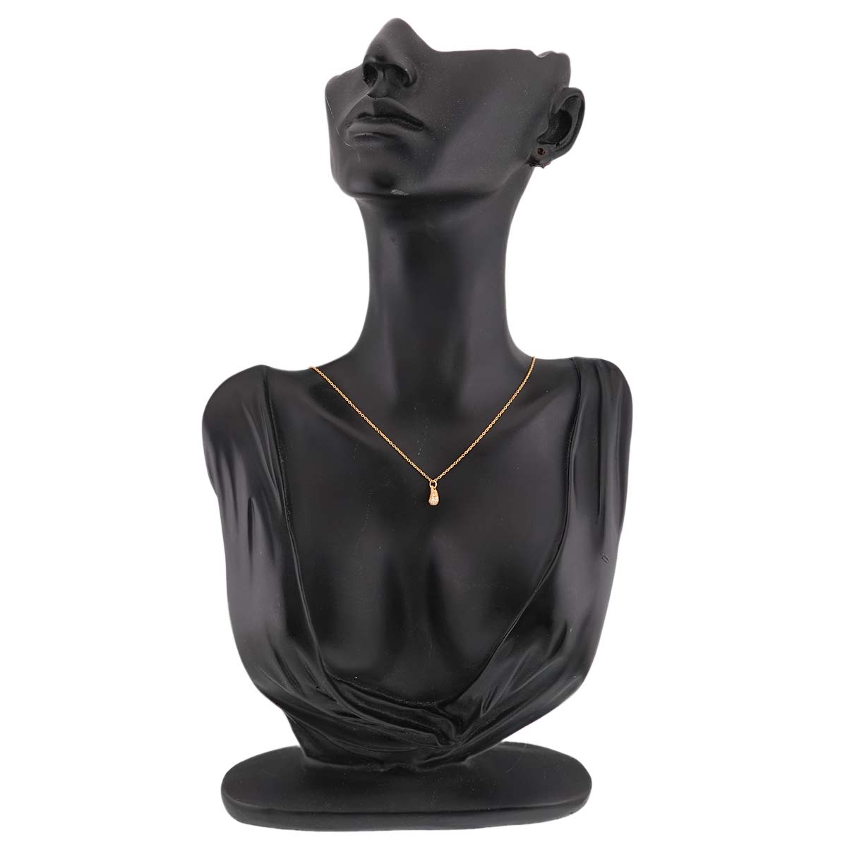 Teardrop Pave diamond Necklace 18K Yellow Gold 750