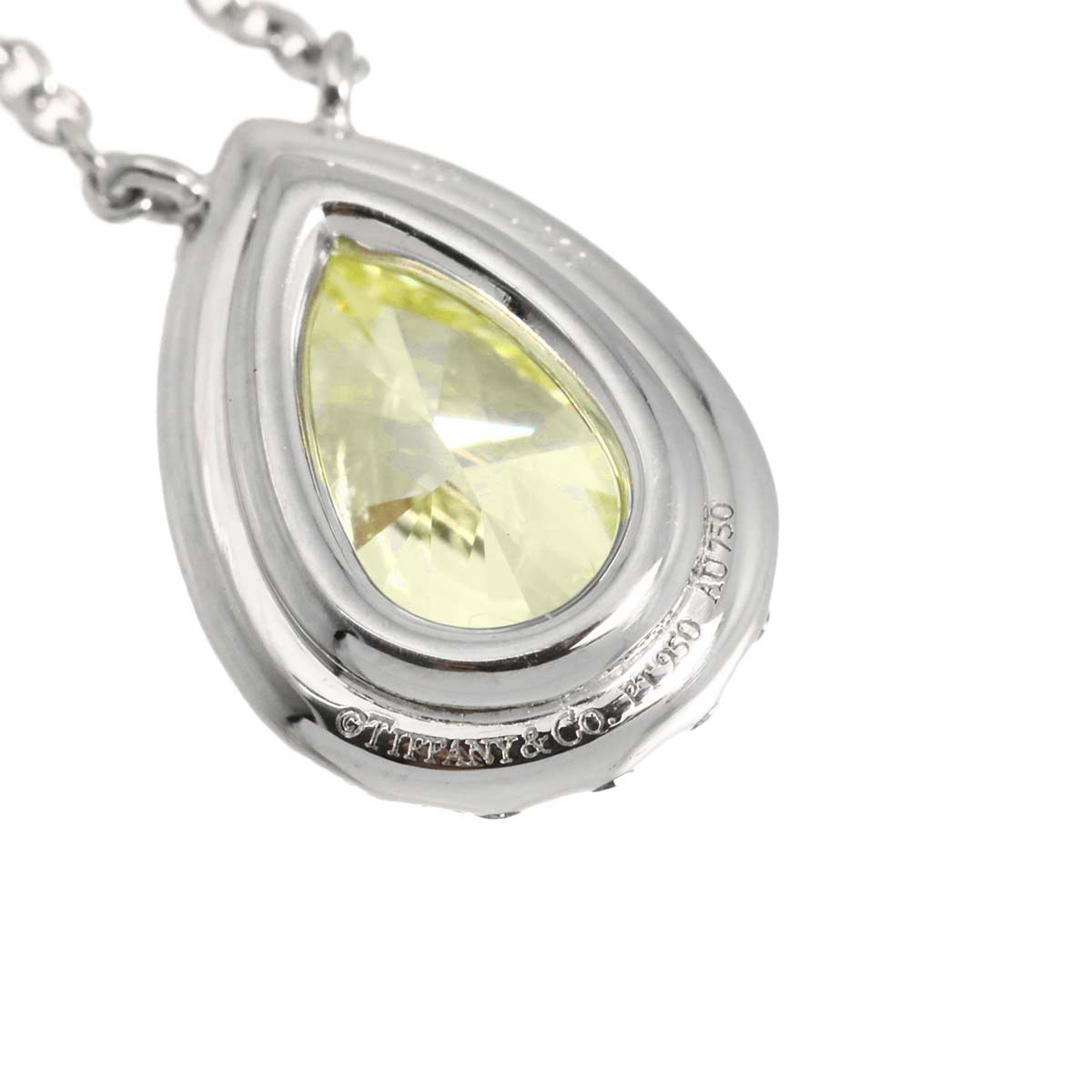 Soleste Diamond 1.03ct FIY/IF Necklace Pt 18K YG 750