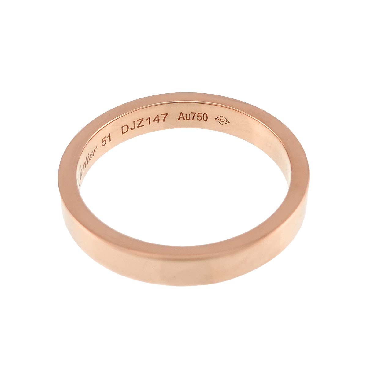C de Ring 18K Pink Gold 750 Size51 5.5-5.75(US)