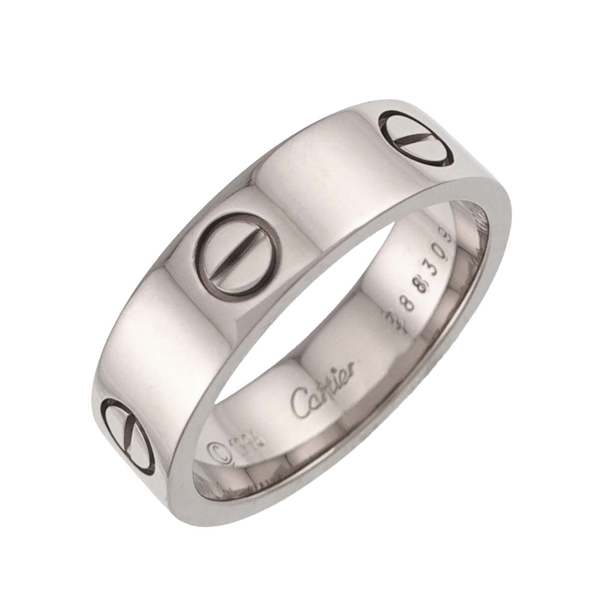 Love Ring 18K White Gold 750 size60 8.75-9(US)