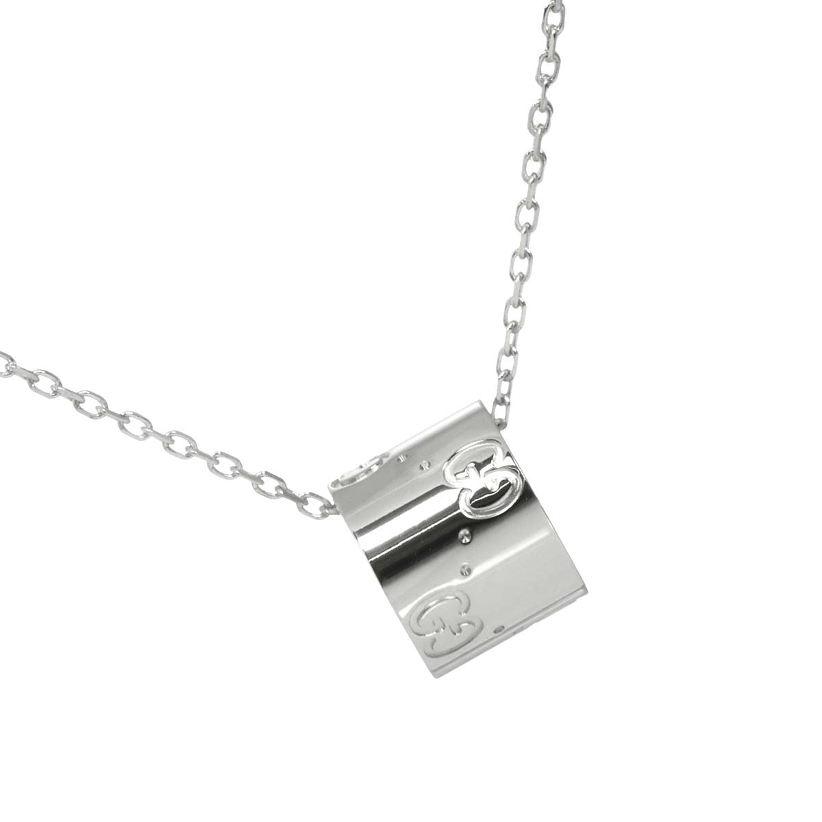 Icon Necklace 18K White Gold 750