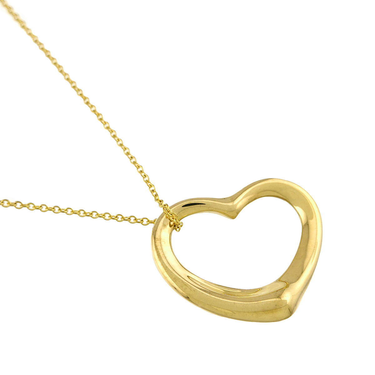 Open Heart Necklace 18K Yellow Gold 750