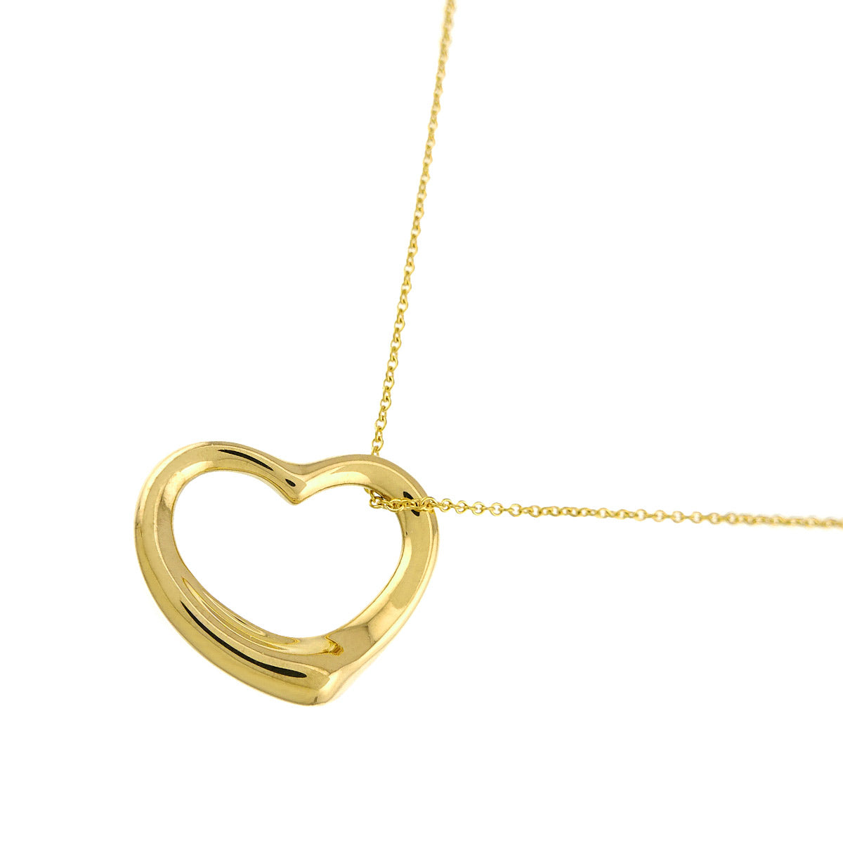 Open Heart Necklace 18K Yellow Gold 750