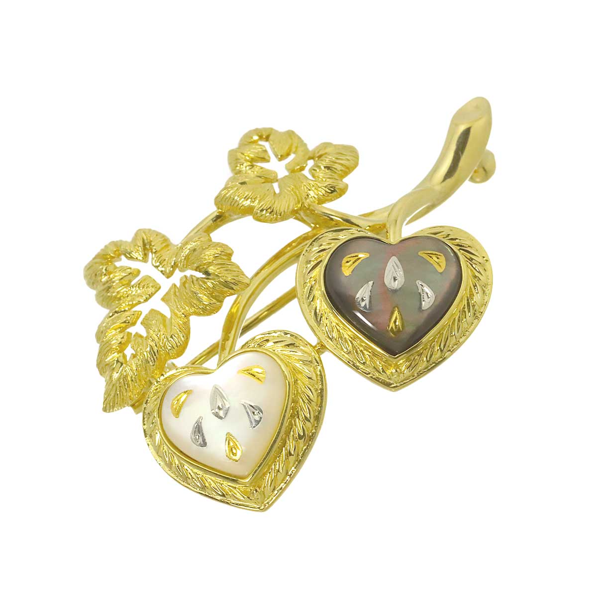 MOP Brooch 18K YG 750