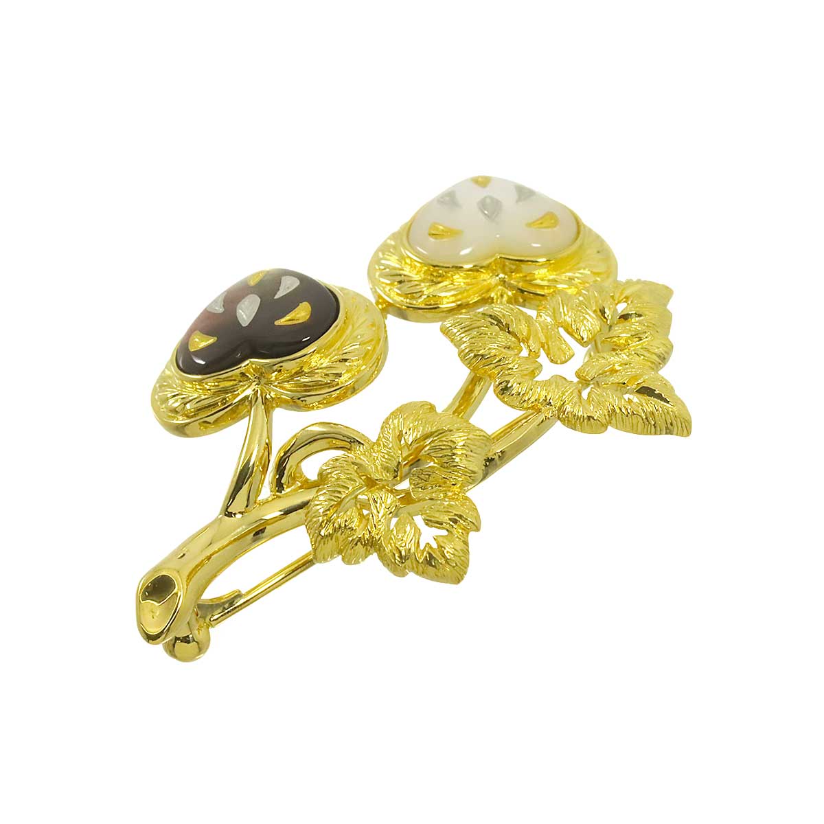MOP Brooch 18K YG 750