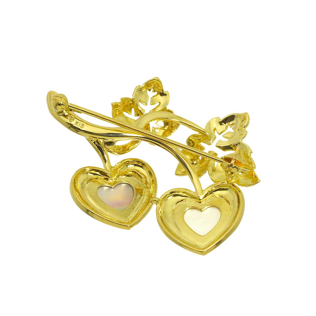 MOP Brooch 18K YG 750