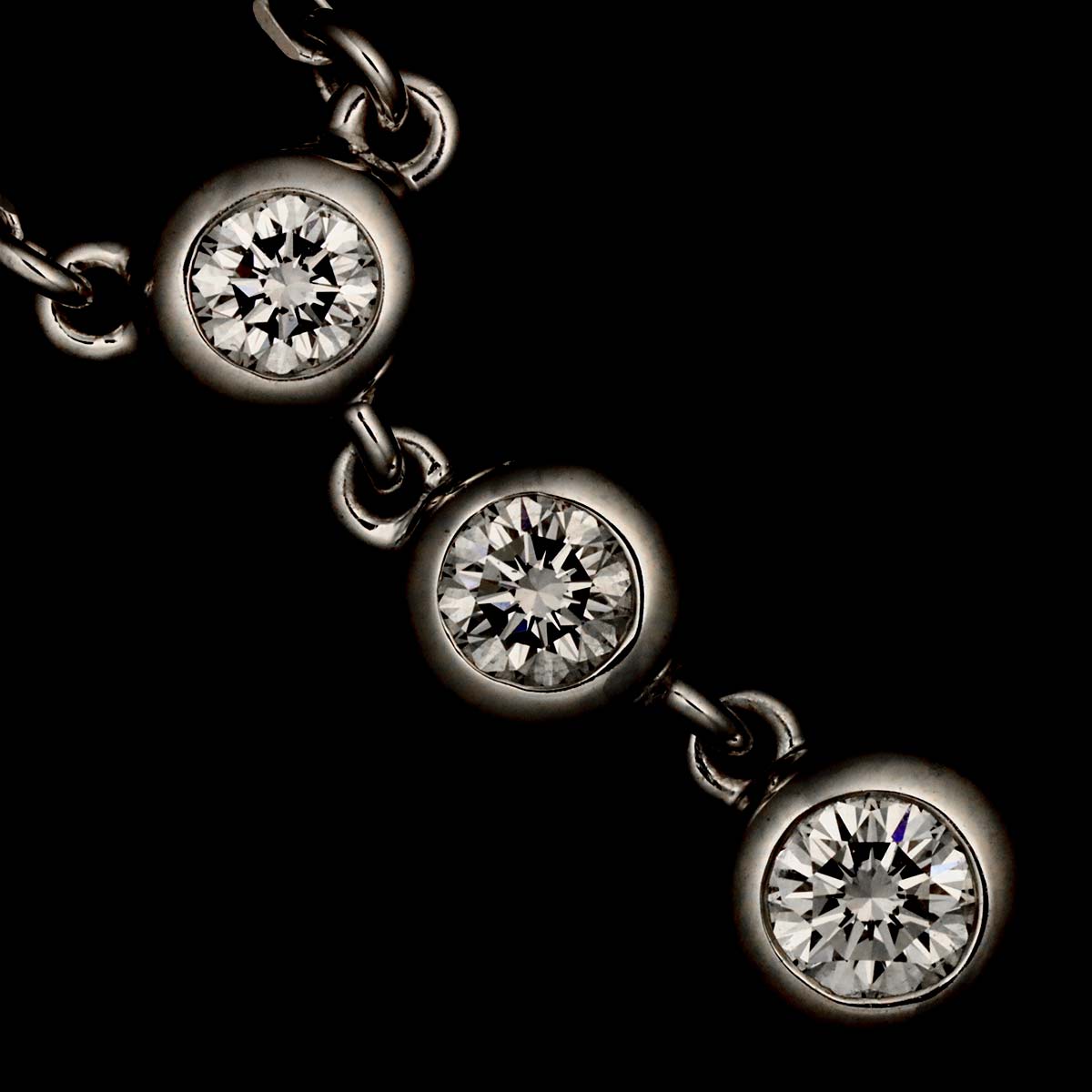 Diamond 0.31ct Necklace 18K White Gold 750