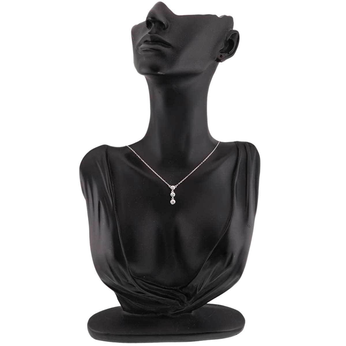 Diamond 0.31ct Necklace 18K White Gold 750