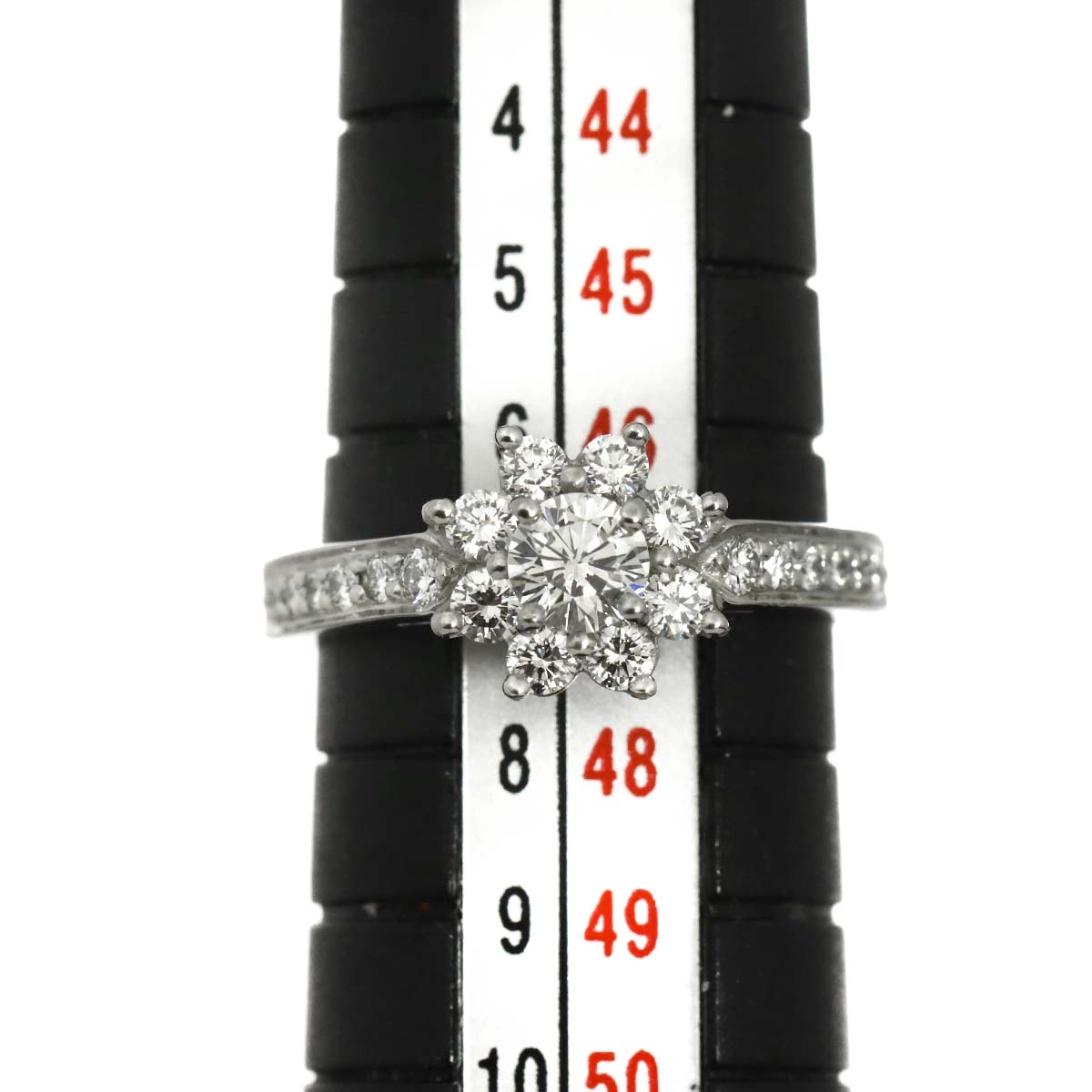 Flora Diamond Ring Pt Platinum Size4(US)