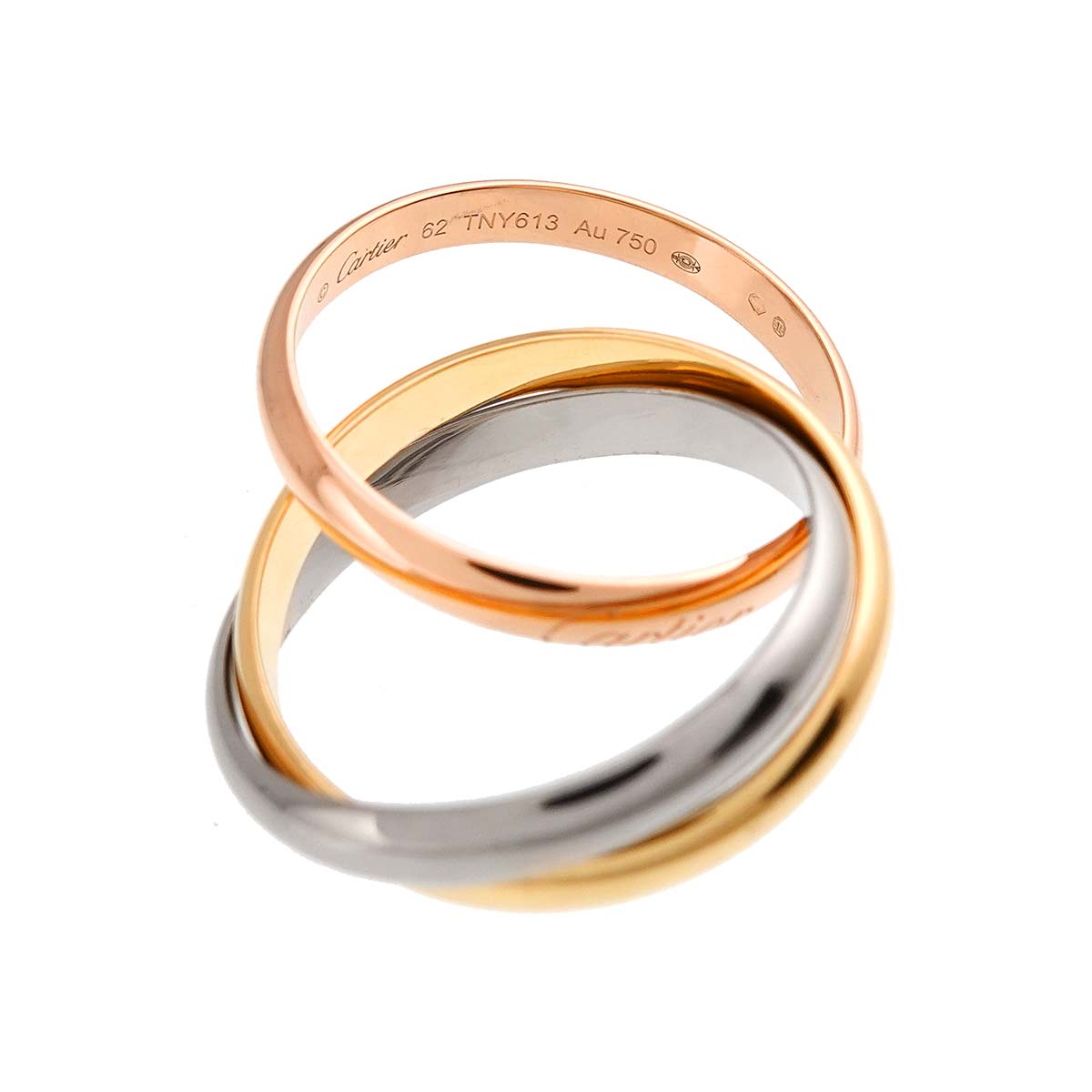 Trinity MM Ring 18K YG WG PG 750 Size62 9.5(US)
