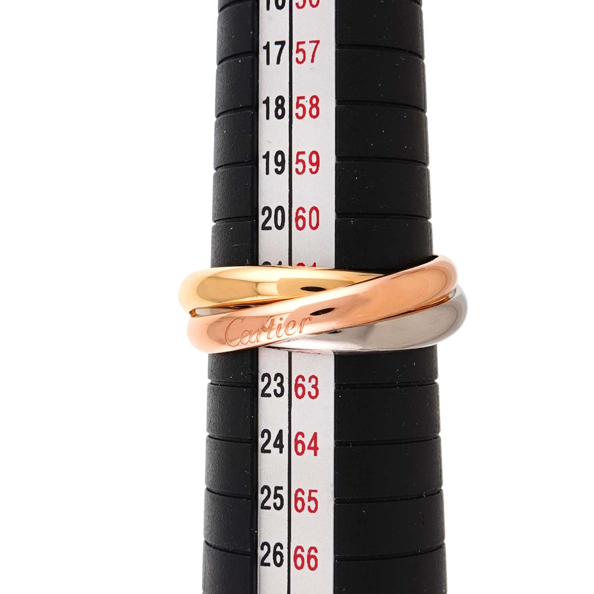 Trinity MM Ring 18K YG WG PG 750 Size62 9.5(US)