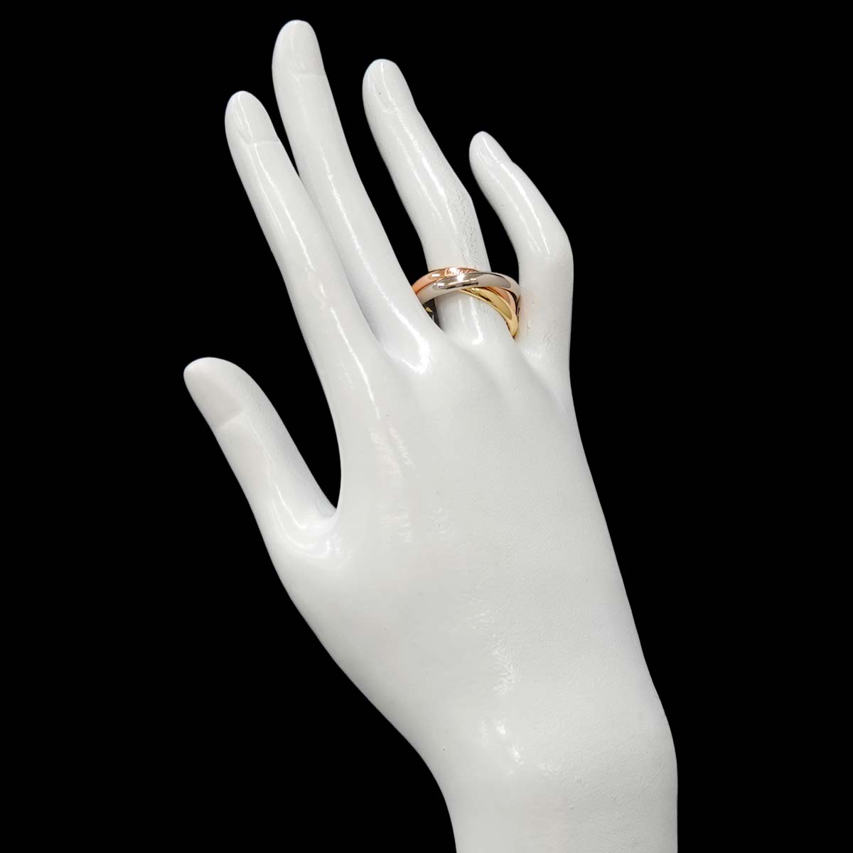 Trinity MM Ring 18K YG WG PG 750 Size62 9.5(US)