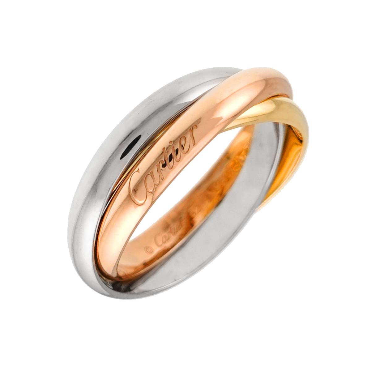 Trinity MM Ring 18K YG WG PG 750 Size62 9.5(US)