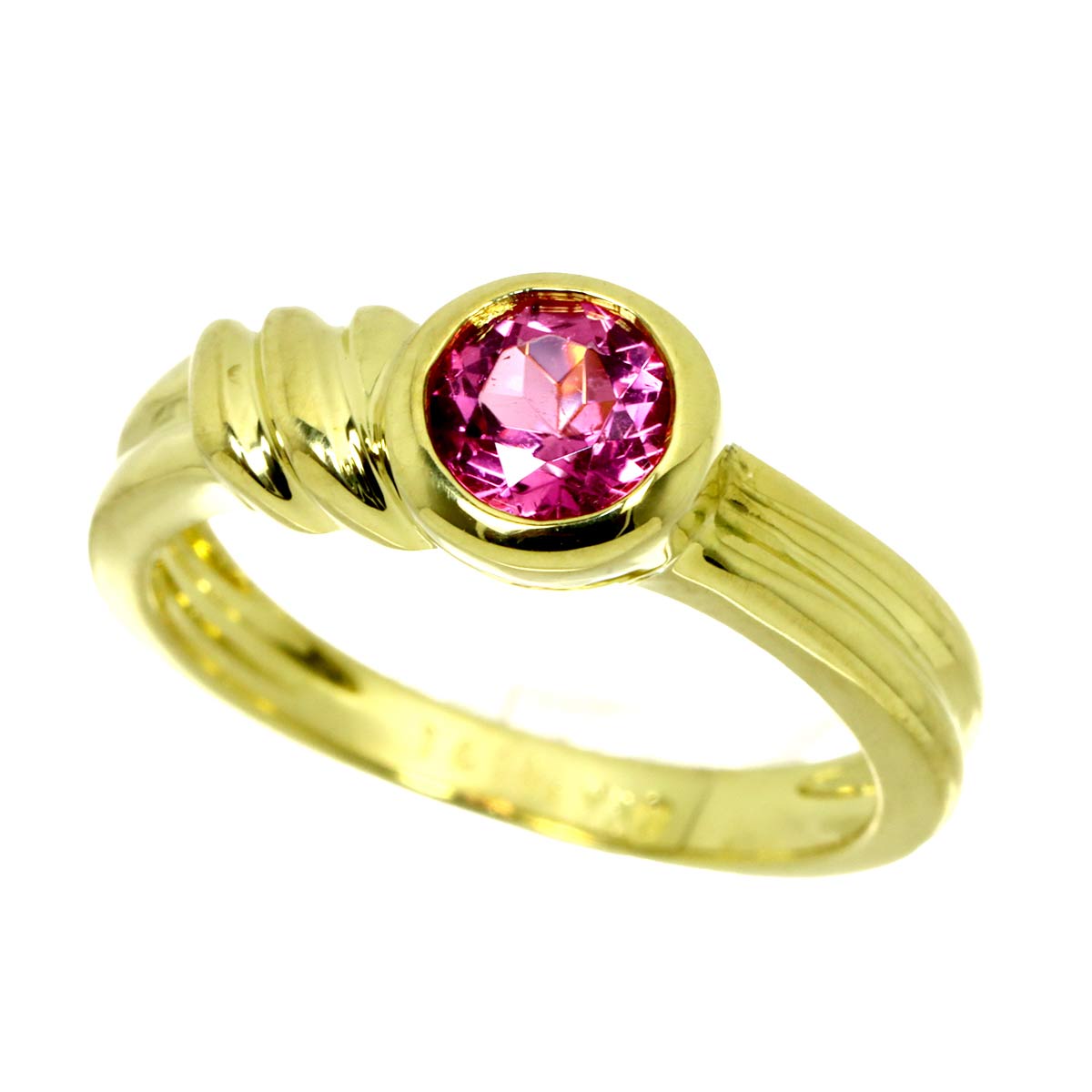 Tourmaline Ring 18K YG 750 Size4.5(US)
