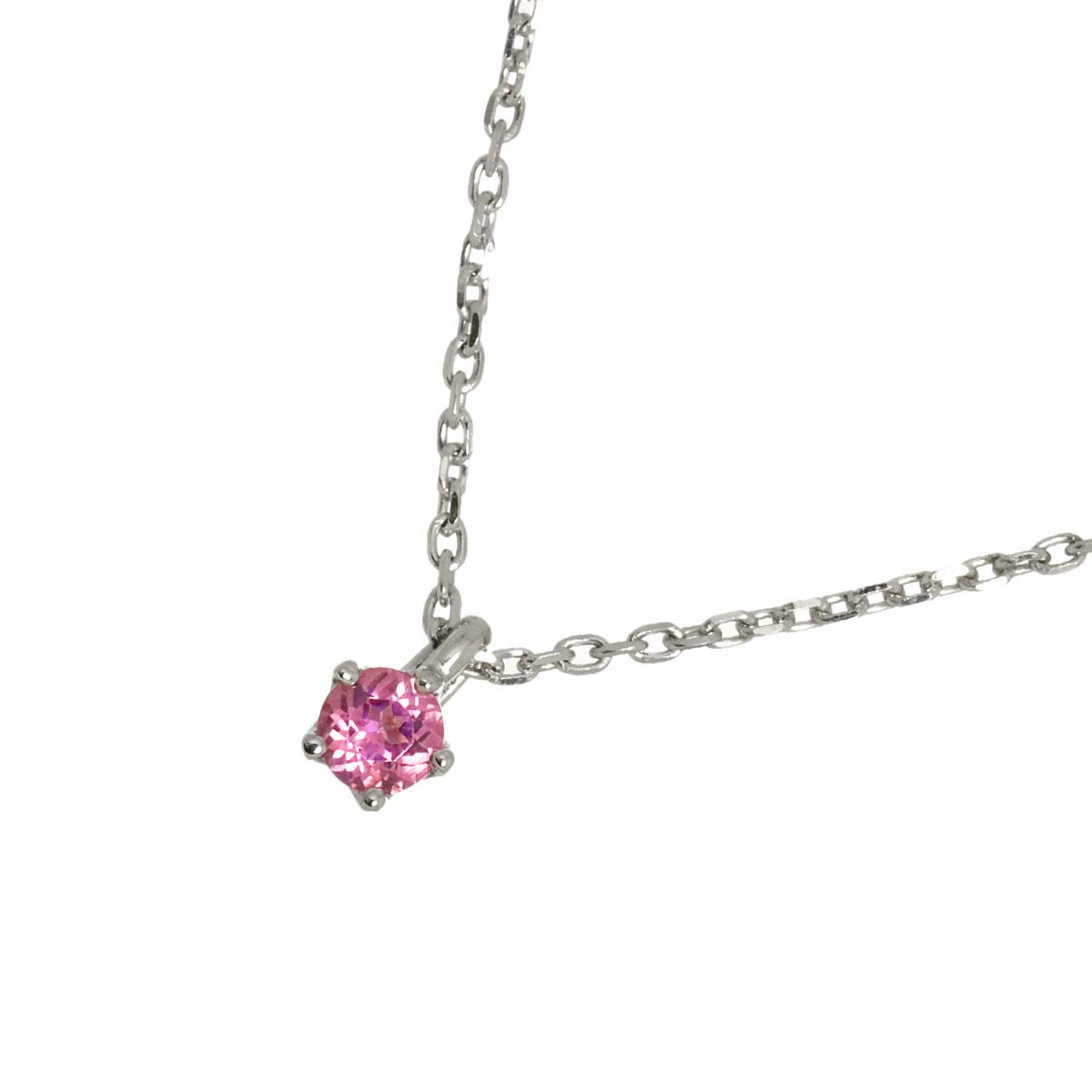 Tourmaline Necklace 18K WG White Gold 750