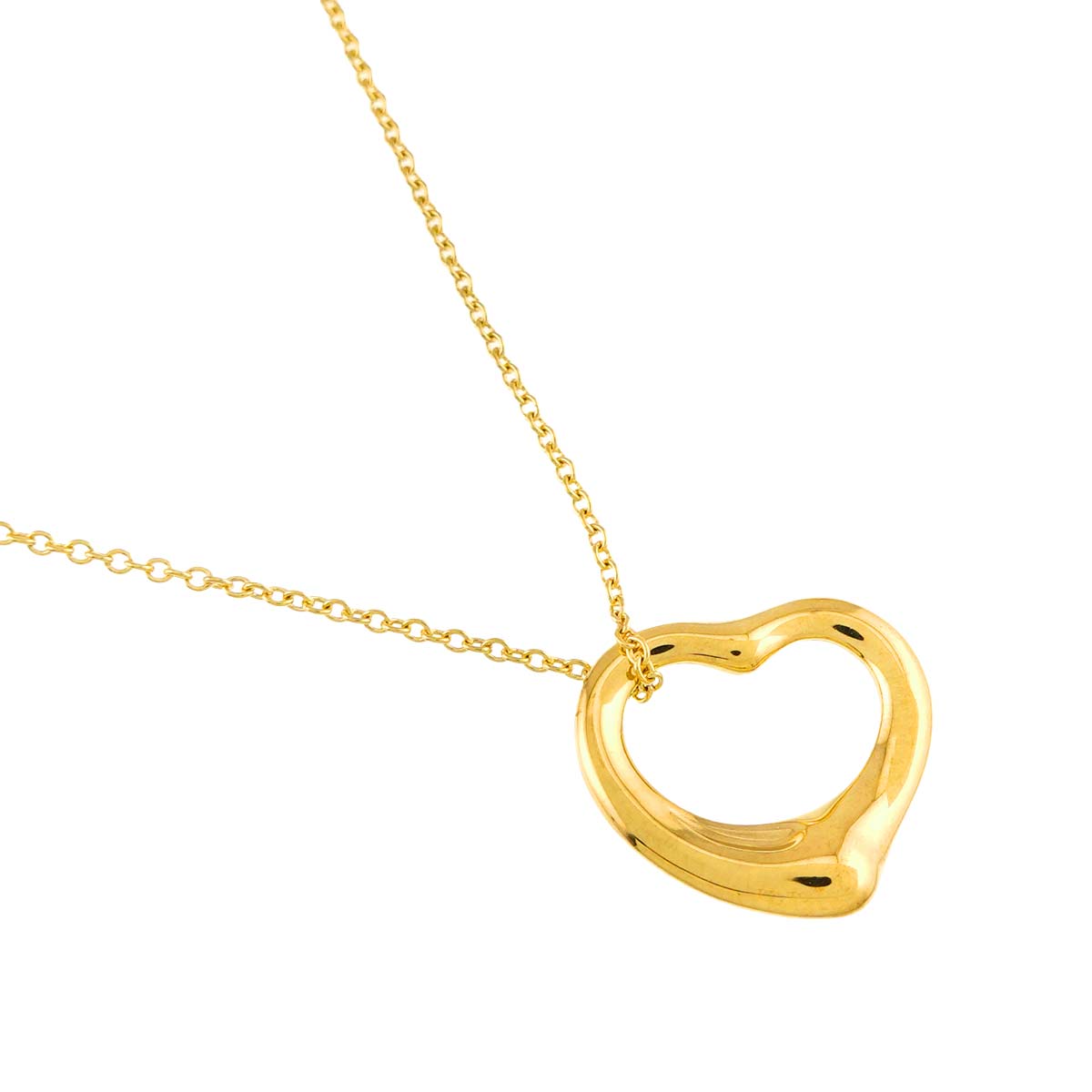 Open Heart Necklace 18K Yellow Gold 750