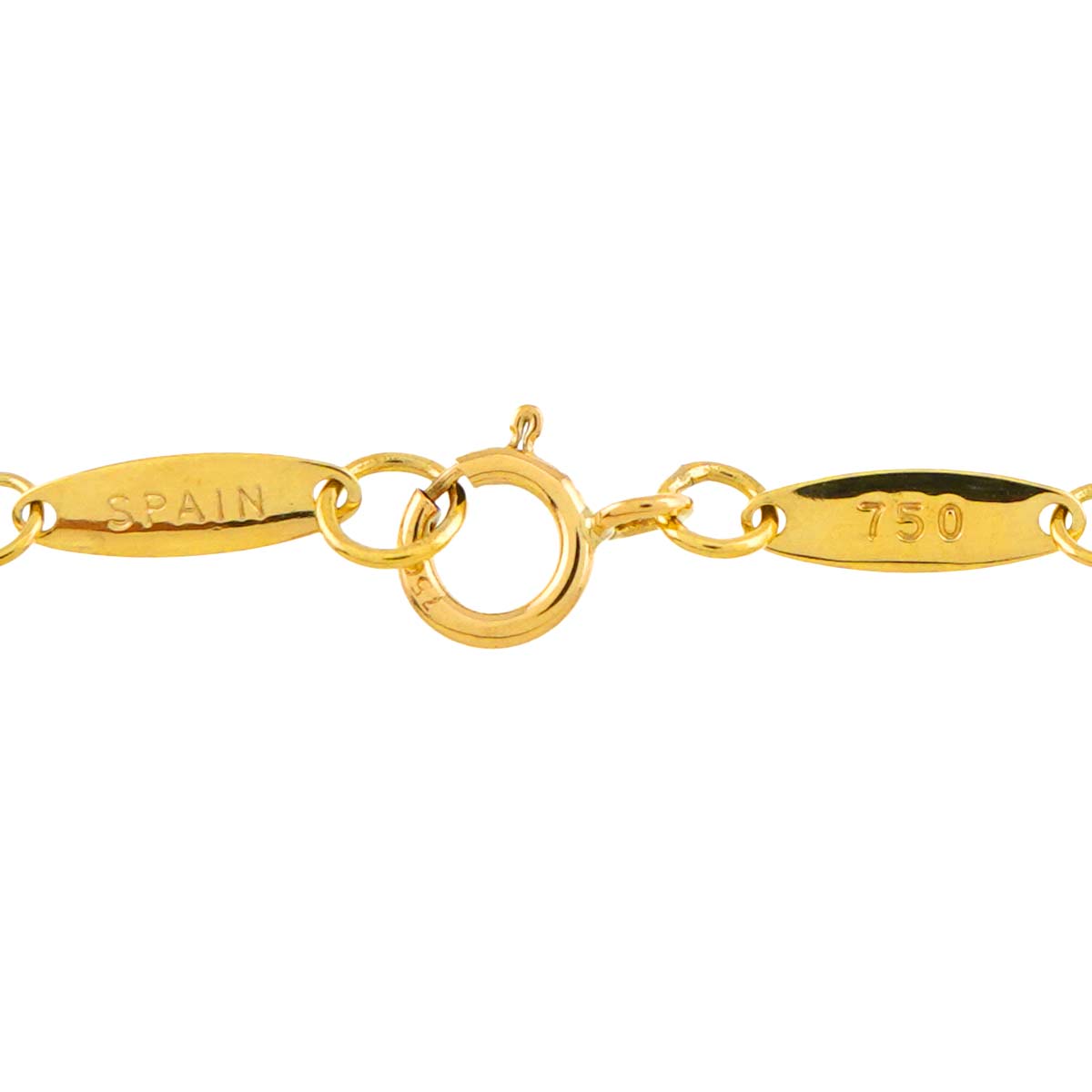 Open Heart Necklace 18K Yellow Gold 750