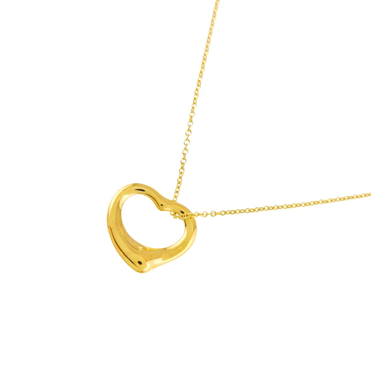 Open Heart Necklace 18K Yellow Gold 750