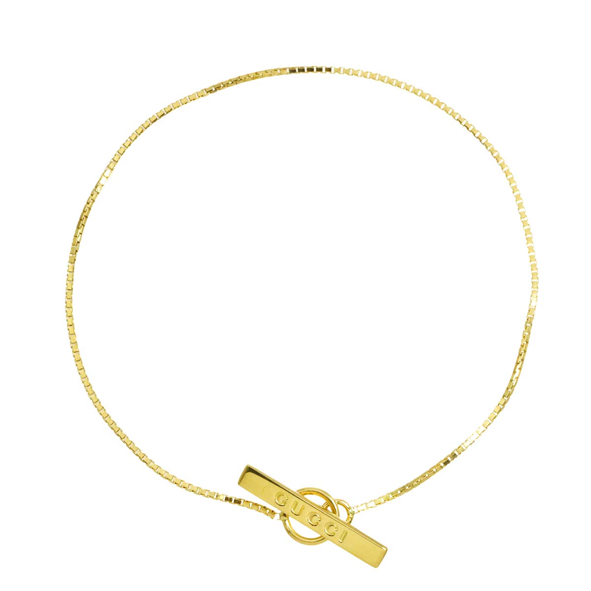 Lariat Necklace Bracelet 18K Yellow Gold 750