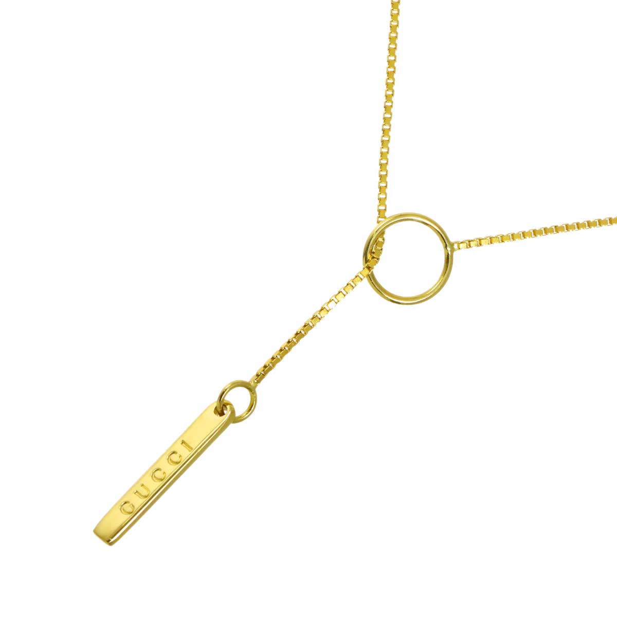 Lariat Necklace Bracelet 18K Yellow Gold 750