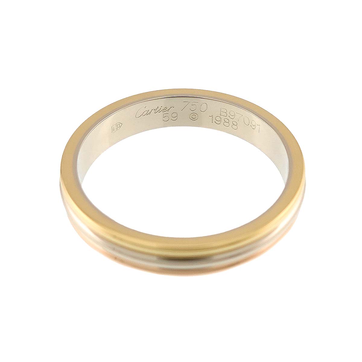 Vendome Ring 18K YG WG PG 750 size59 8.25-8.75(US)