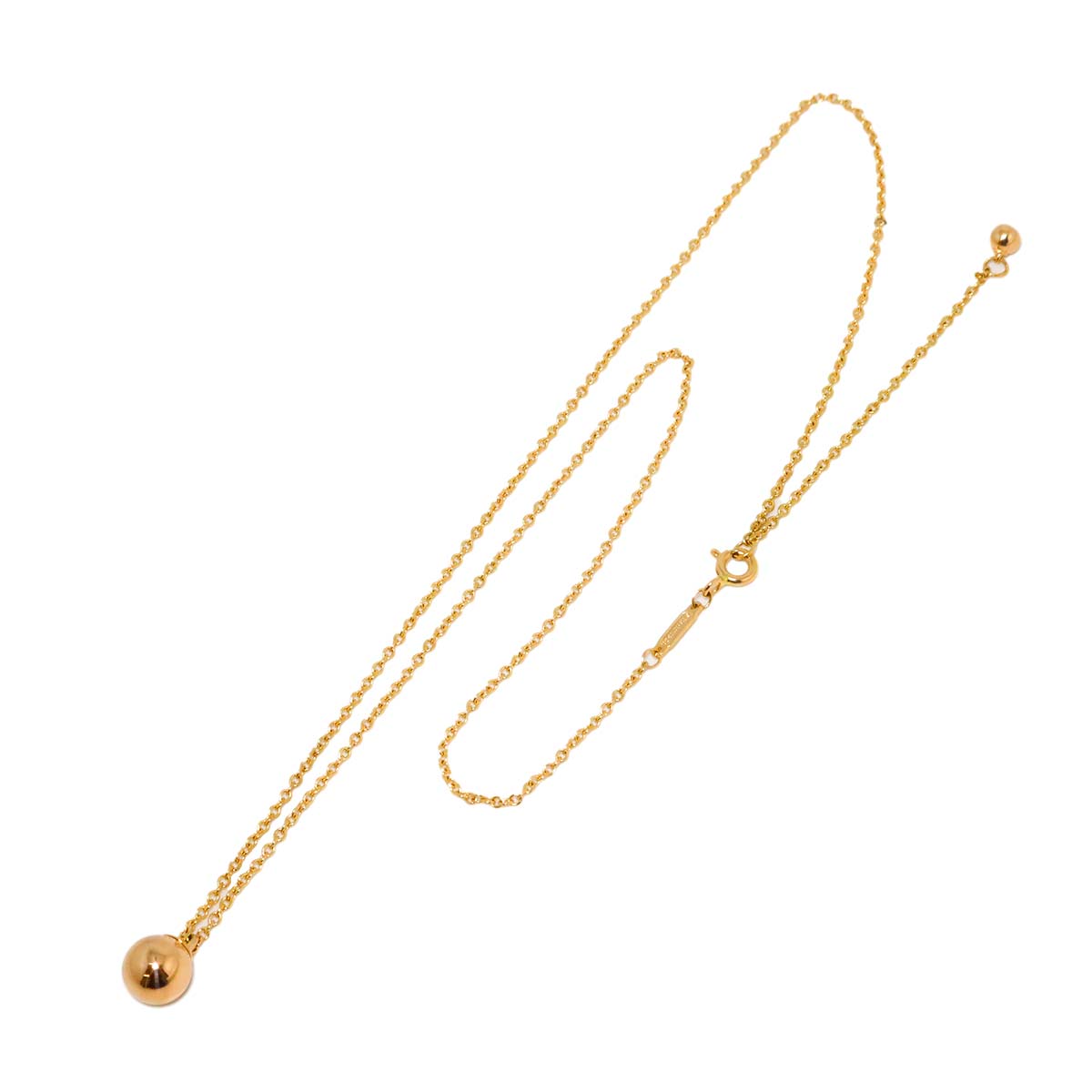 Hardware ball Necklace 18K PG Pink Gold 750